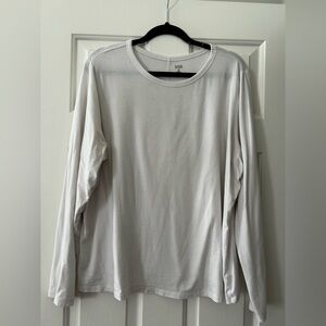 a.n.a Classic White Long Sleeve Women’s Tee